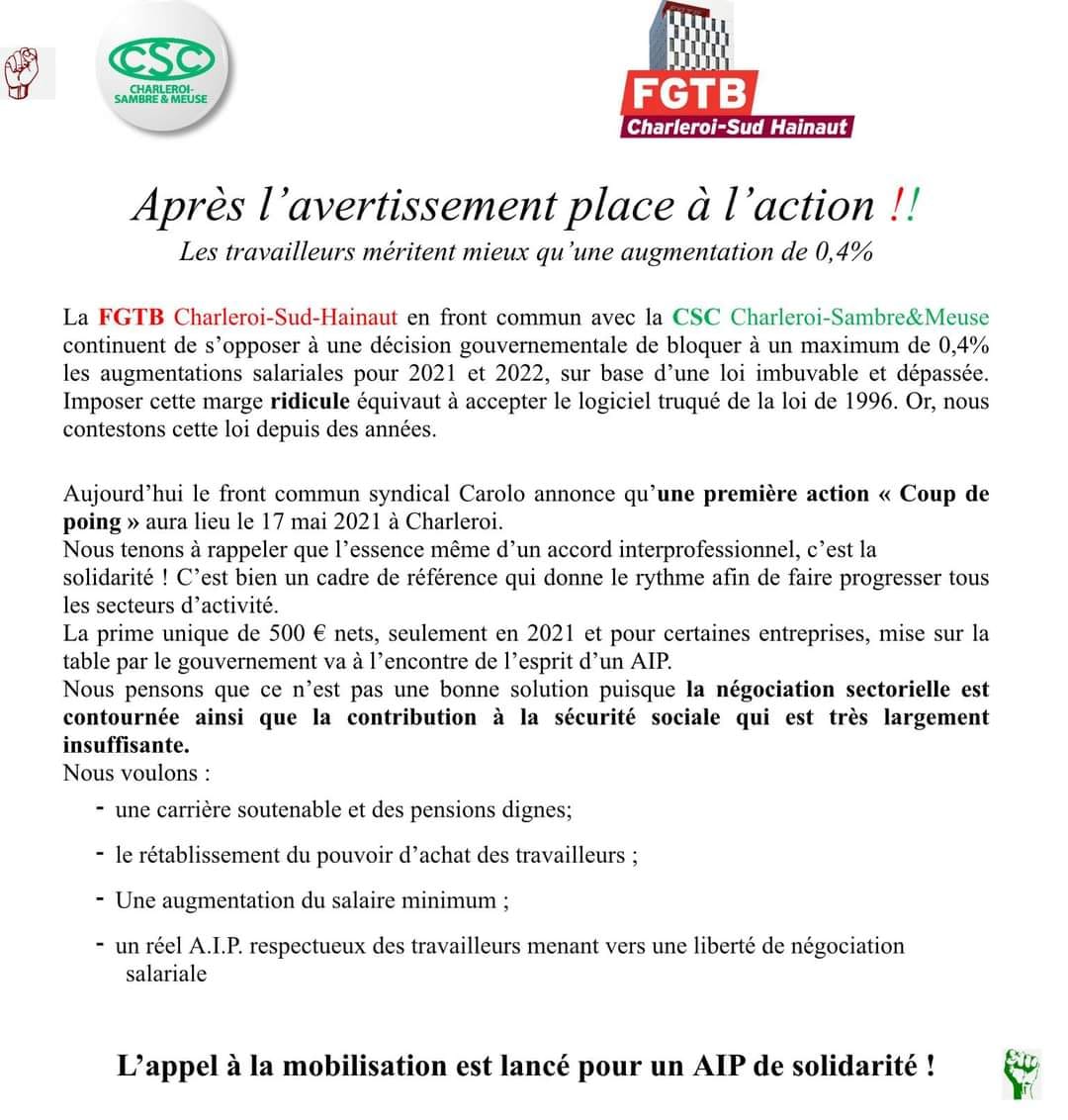 Après l'avertissement place à l'action